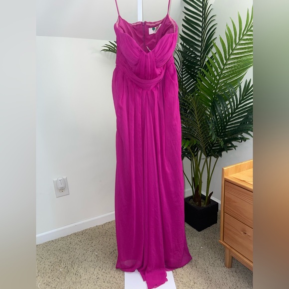 Badgley‎ Mischka Fluorescent Chiffon Gown size 2 - Picture 3 of 5